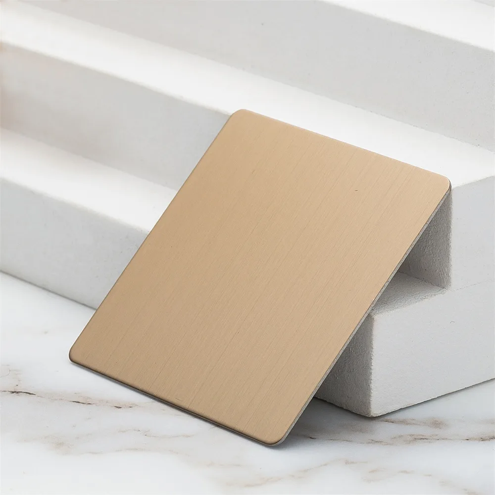 Hairline Bronze Gold Decorative Stainless Steel Sheets (JLH-2118)