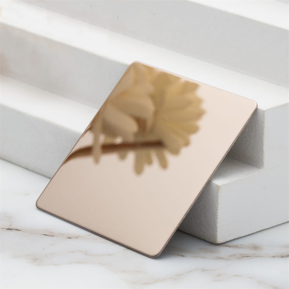 8K Mirror Elegant Gold Stainless Steel Decorative Sheet -2121