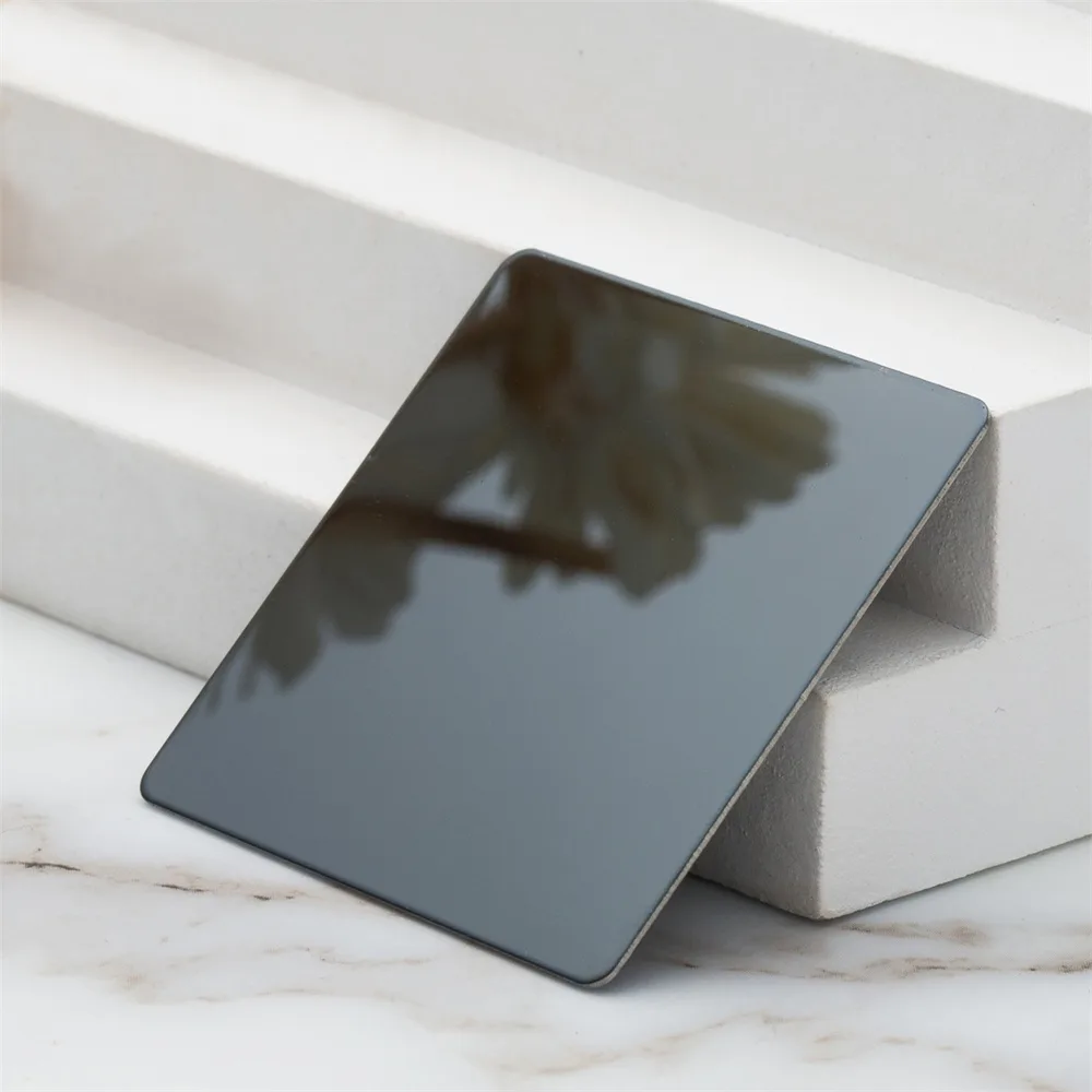 8K Mirror Black Titanium Stainless Steel Decorative Sheet-2129