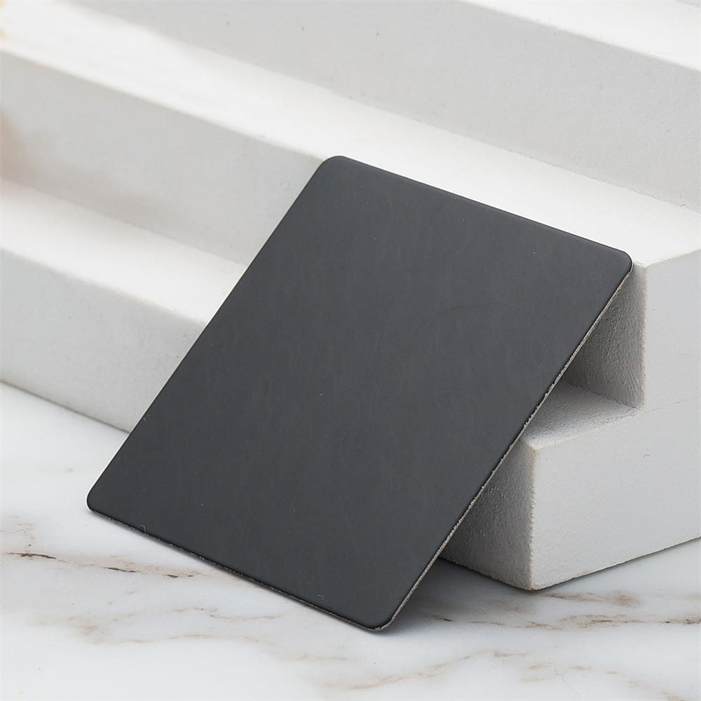 Spiral Grain Black Titanium Stainless Steel Sheet (JLH-2132)