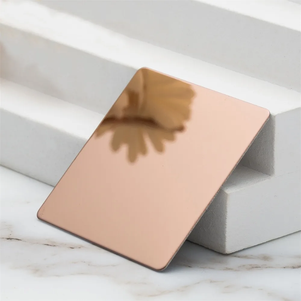 8K Mirror Antique Gold Stainless Steel Decorative Metal Sheet-2141