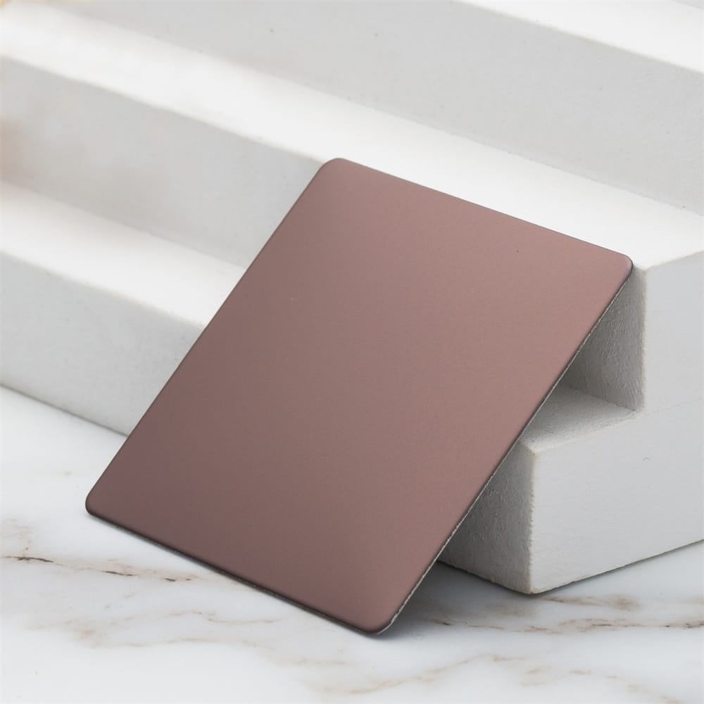 Sandblasted Coffee Gold Stainless Steel Sheet (JLH-2147)