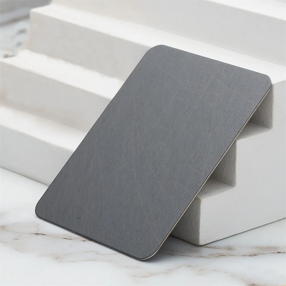 Hand-Crafted Random Brushed Thick Red Copper Stainless Steel Sheet-2154