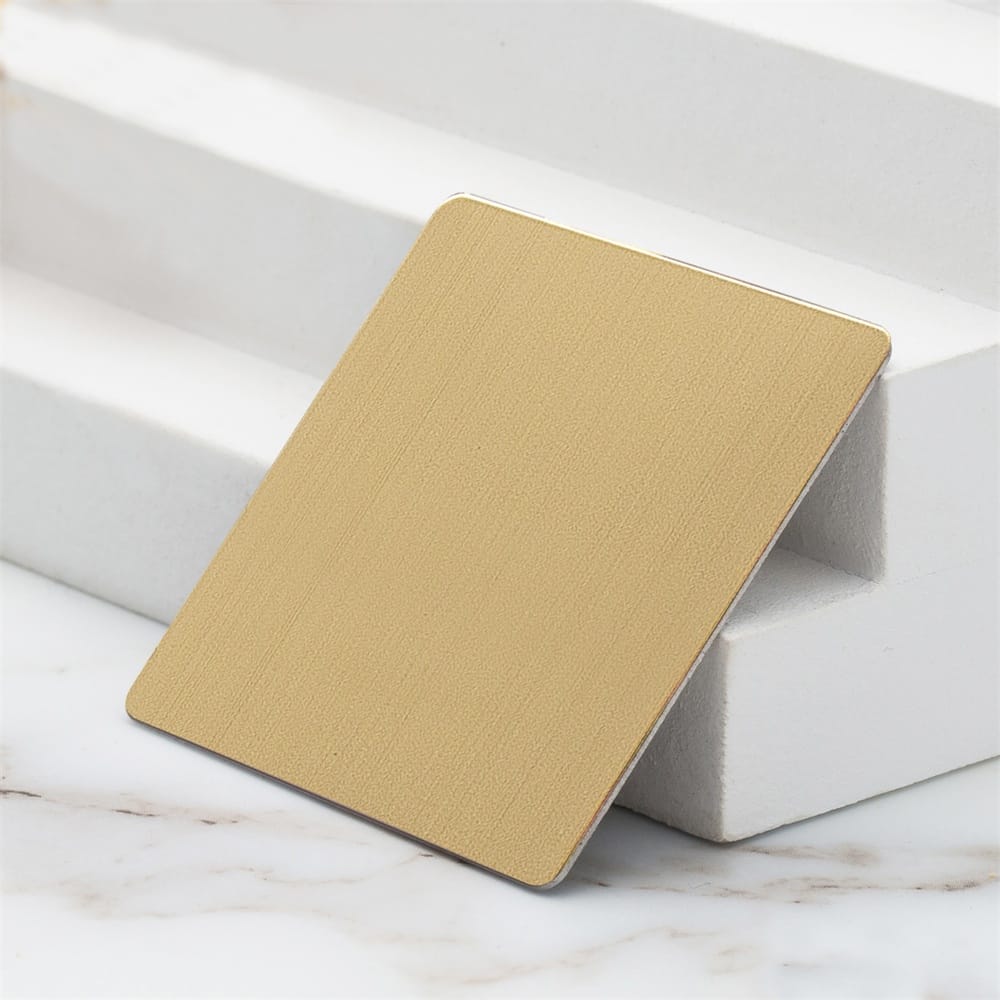Padrão composto Titanium Gold Decorativo de aço inoxidável (2106)