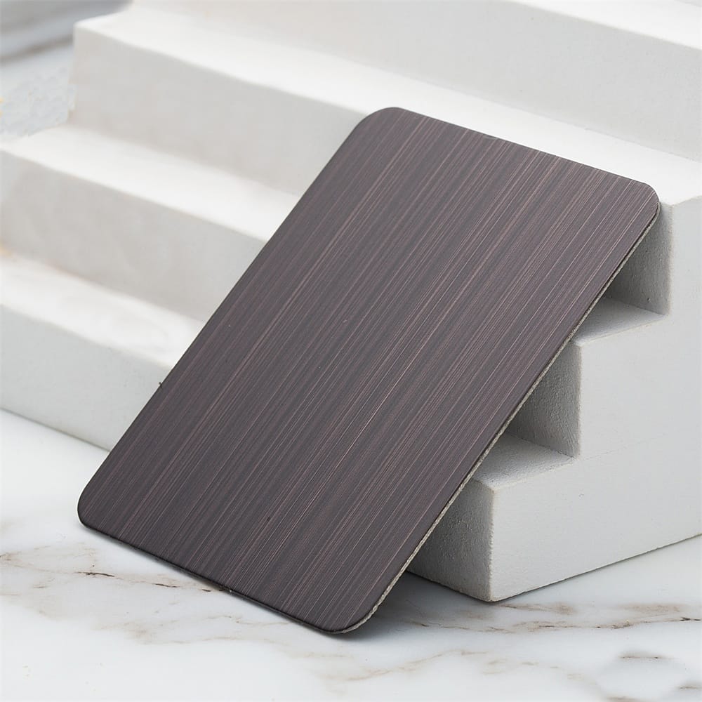 Nano Brushed Purple Copper Stainless Steel Metal Sheet (JLH-2160)