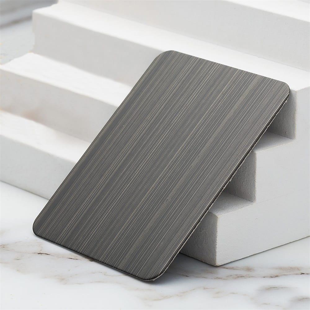 Nano Brushed Verdigris Bronze Stainless Steel Sheet (JLH-2161)