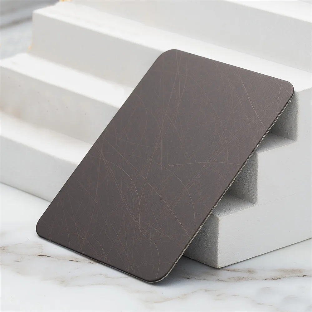 Nano Random Brushed Red Antique Bronze Stainless Steel Sheet(JLH-2165)
