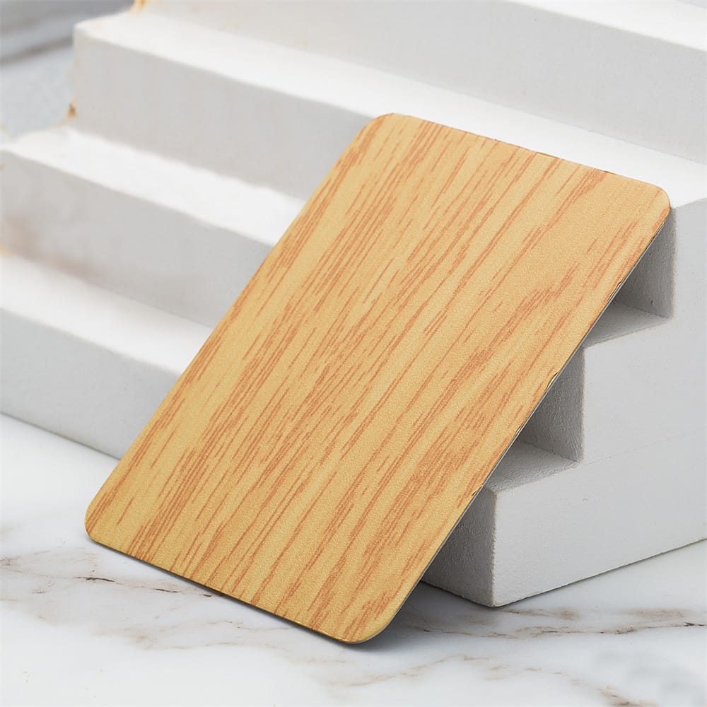 Floral Oak Grain Stainless Steel Sheet (JLH-2170)