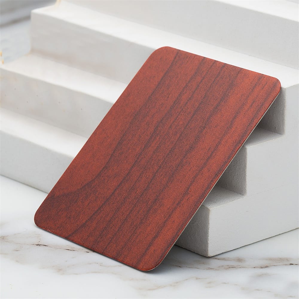 Edelstahlplatte mit rotem Ahornmuster (JLH-2174)