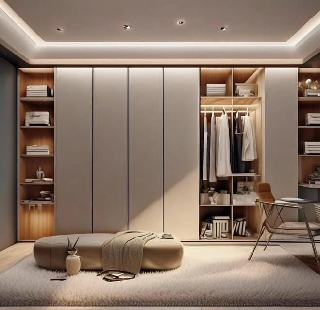 Hot-selling stainless steel wardrobe design: let your home's appearance instantly break through the ceiling