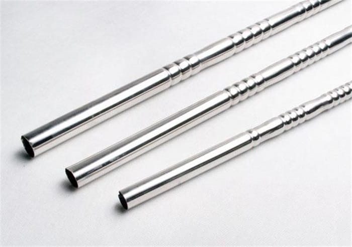 Tubo con patrón de acero inoxidable