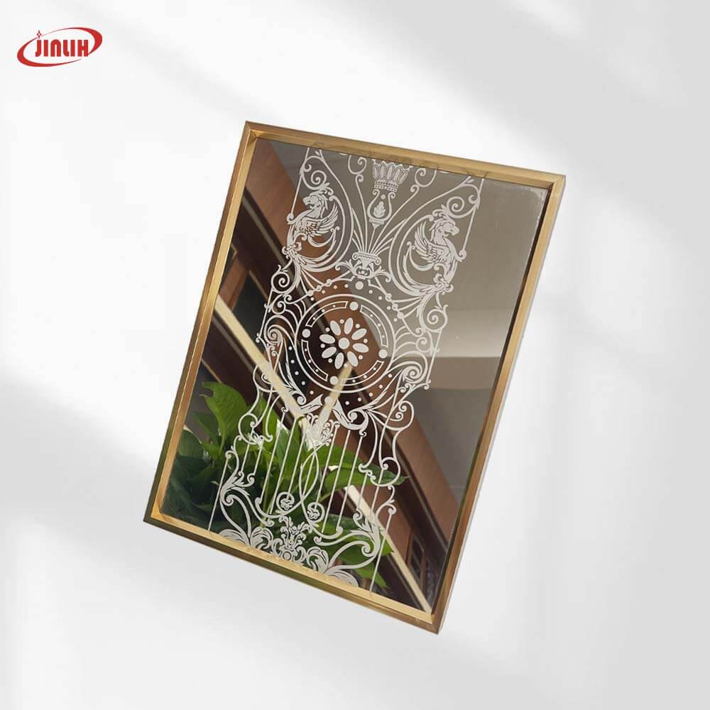 European Royal Griffin & Scrollwork Etched Stainless Steel Sheet