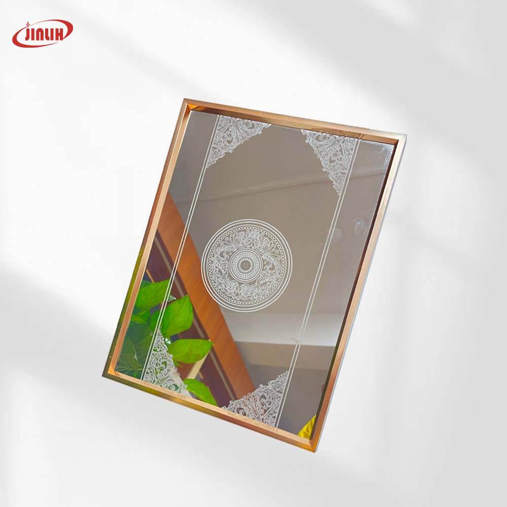 Ornate Round Medallion Etched Stainless Steel Sheet (Настраиваемый)