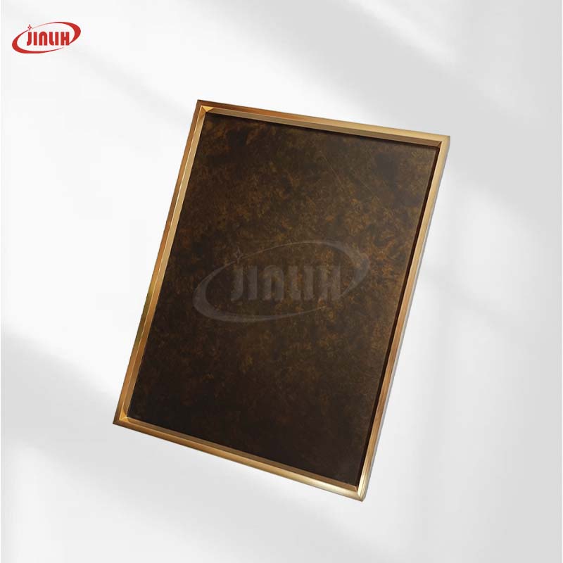 Dark Bronze Brown Vintage Speckled Aged Stainless Steel Decorative Sheet